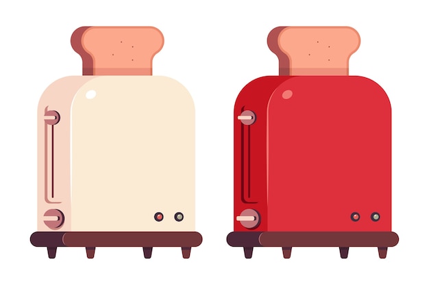 Premium Vector | Toasters cartoon icons