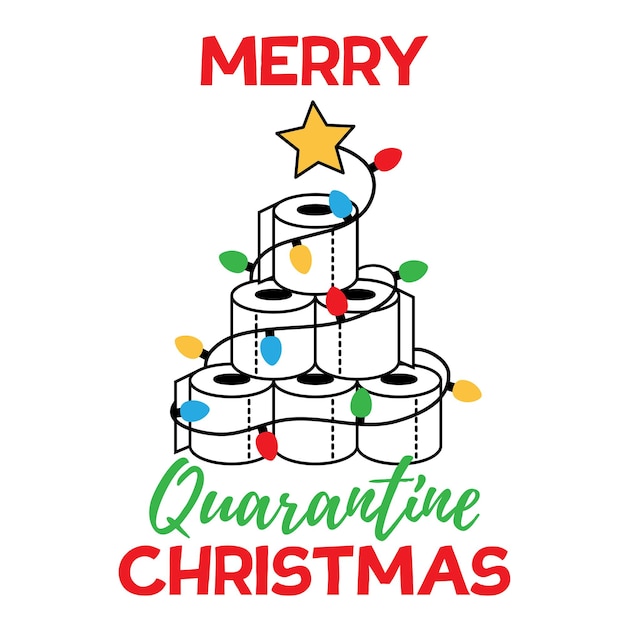 Premium Vector Toilet paper quarantine christmas tree