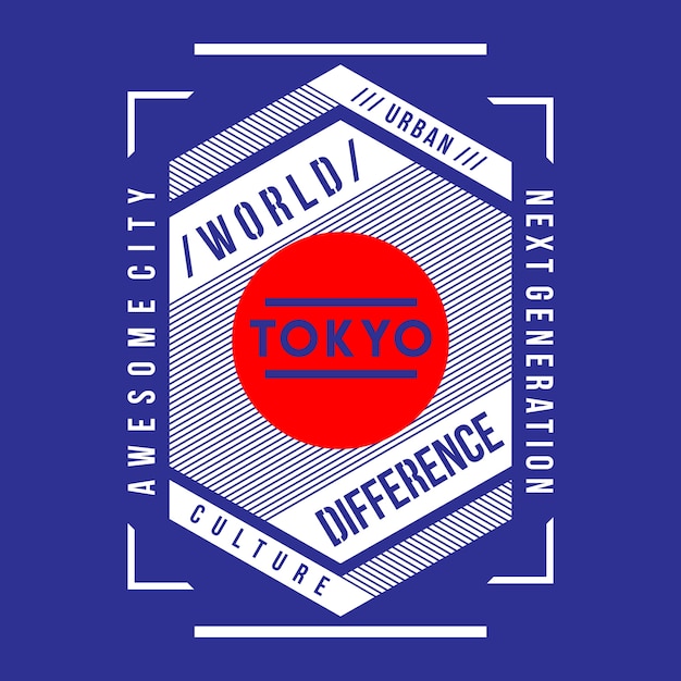 Premium Vector Tokyo Japan Typography T Shirt Design