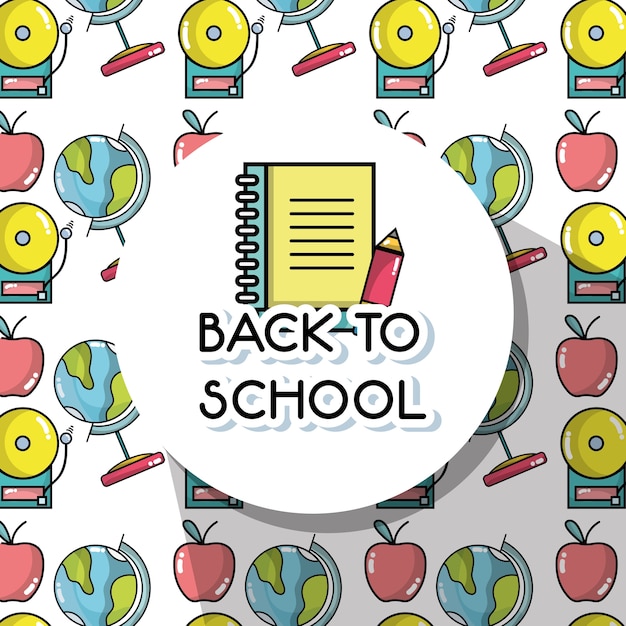 Premium Vector | Tools to back schools background design