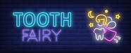Tooth Fairy Neon Text Vector Free Download