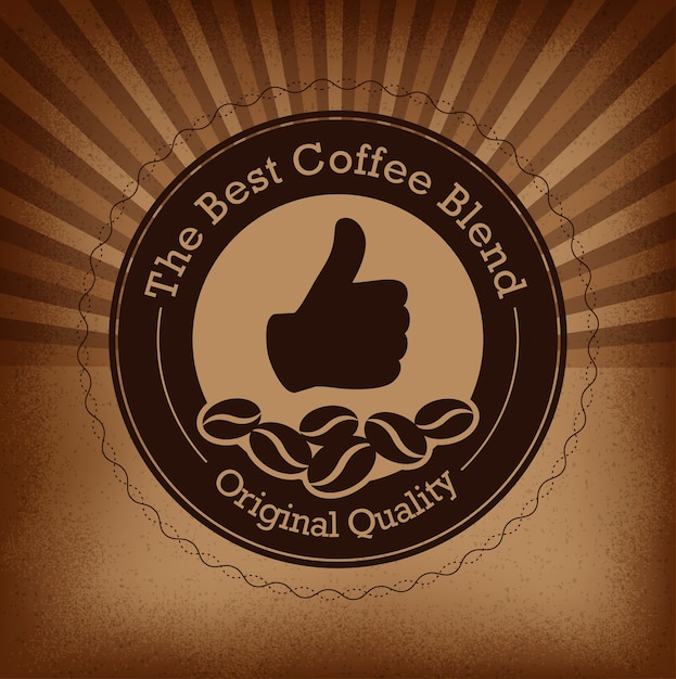 Premium Vector | Top brand coffee label