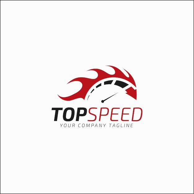 Premium Vector | Top speed logo template