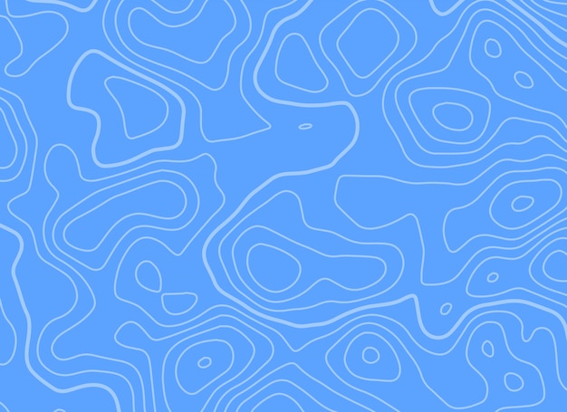 Free Vector | Topographic contour lines in blue background