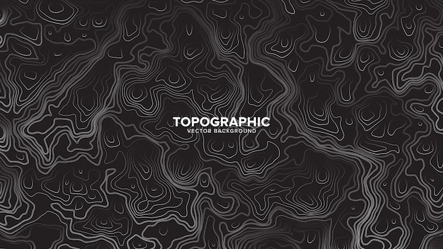 Topographic contour map  abstract background Premium Vector
