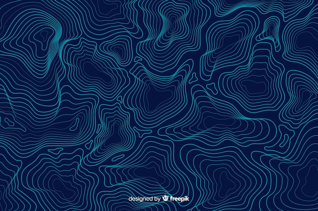 Topographic lines background | Free Vector