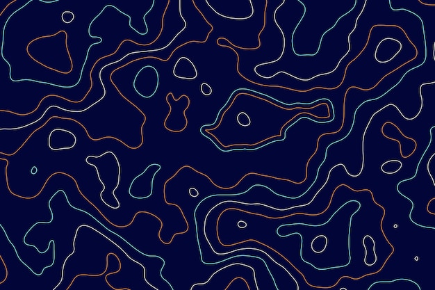 Free Vector | Topographic map background concept