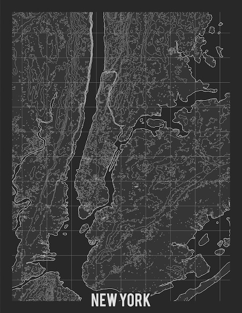 New York City Topographic Map Map