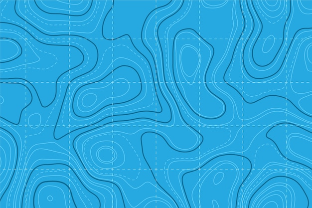 Topographic map wallpaper | Free Vector