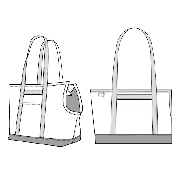Tote bag vector design illustration template | Premium Vector