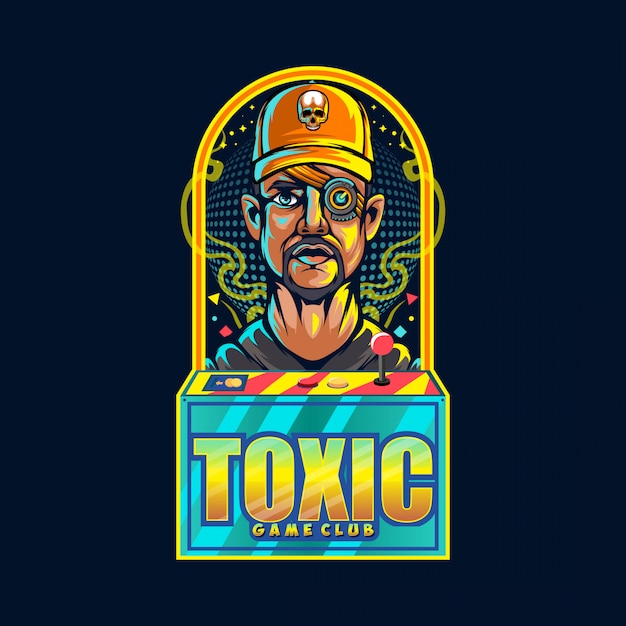 Download Free Toxic Gamer Logo Premium Vector Use our free logo maker to create a logo and build your brand. Put your logo on business cards, promotional products, or your website for brand visibility.