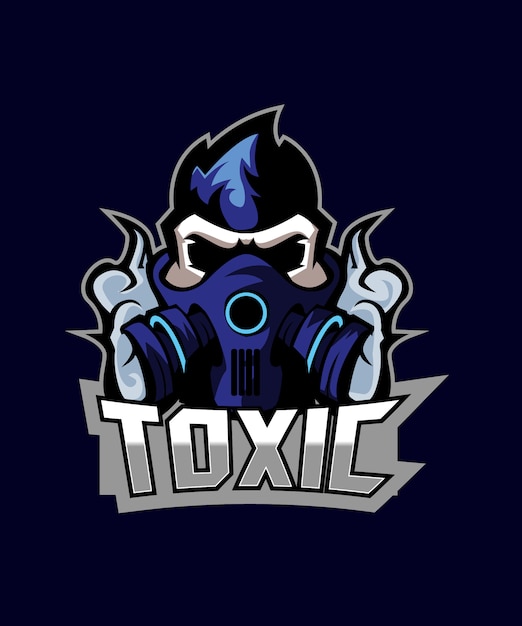Premium Vector | Toxic guy esports logo