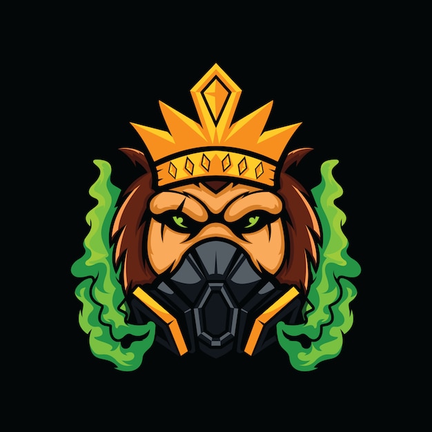 Premium Vector | Toxic monkey head illustration isolated on black