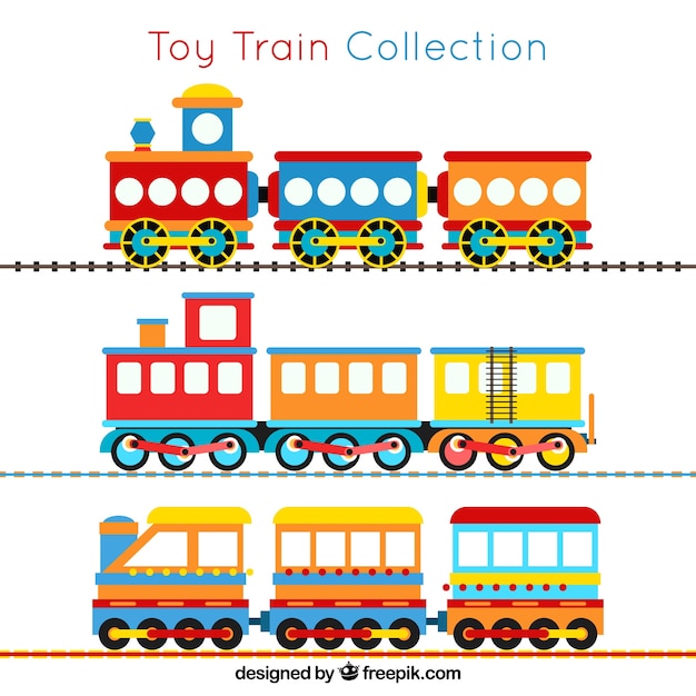 Toy train collection
