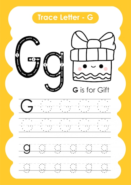 Letter G Lowercase Tracing