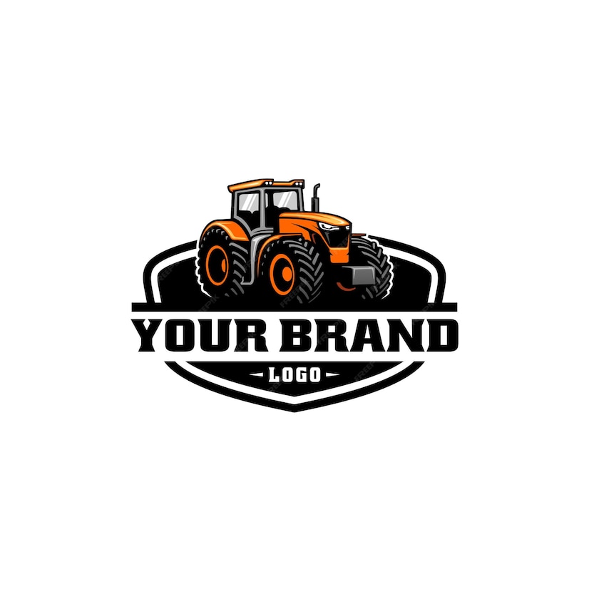 Premium Vector | Tractor agricultural machine equipment logo vector