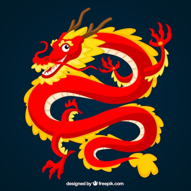 Traditional chinese dragon | Free Vector