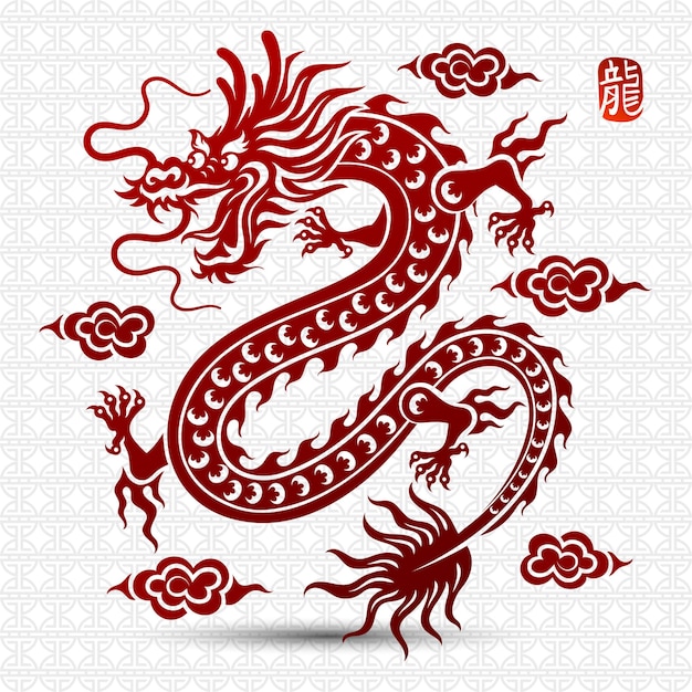 Premium Vector | Traditional chinese dragon