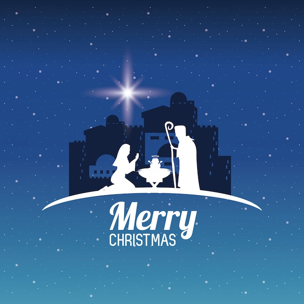 Download Traditional christian christmas Vector | Premium Download