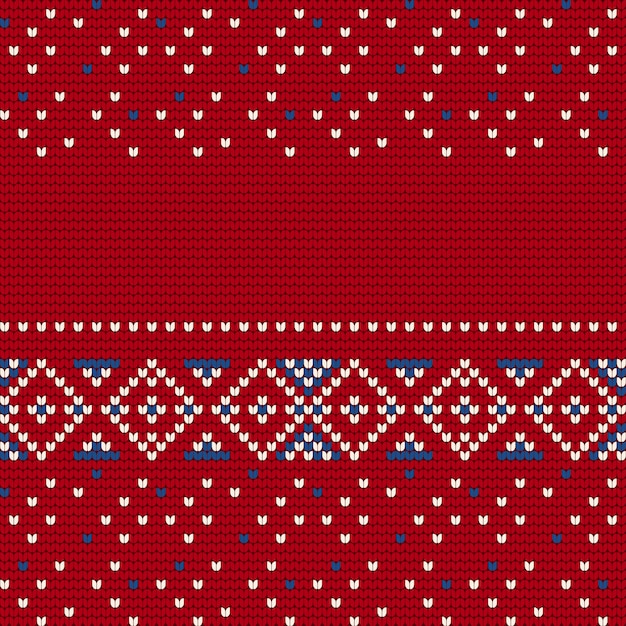 Premium Vector Traditional knitting pattern for ugly sweater