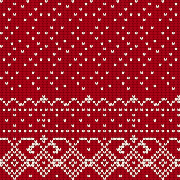 Premium Vector Traditional knitting pattern for ugly sweater