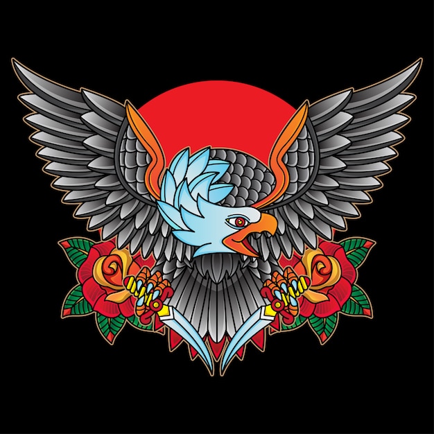 Download Free Traditional Tattoo Eagles Premium Vector Use our free logo maker to create a logo and build your brand. Put your logo on business cards, promotional products, or your website for brand visibility.