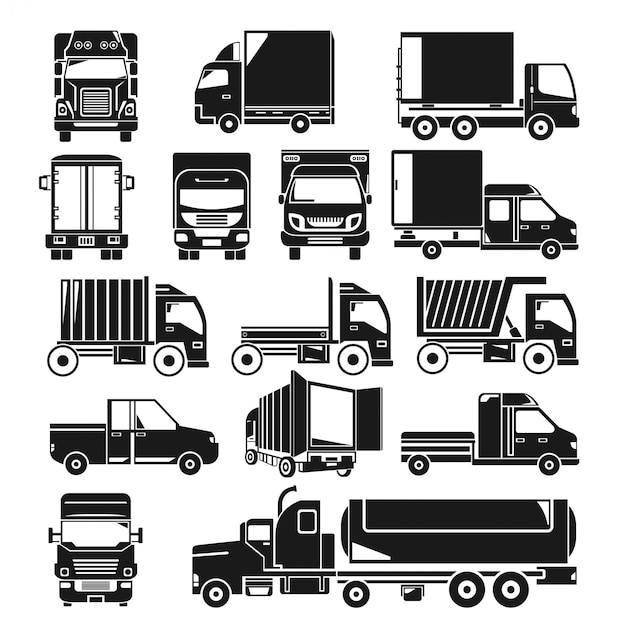 Download Free Trailer Truck And Waggon Silhouette Set Premium Vector Use our free logo maker to create a logo and build your brand. Put your logo on business cards, promotional products, or your website for brand visibility.