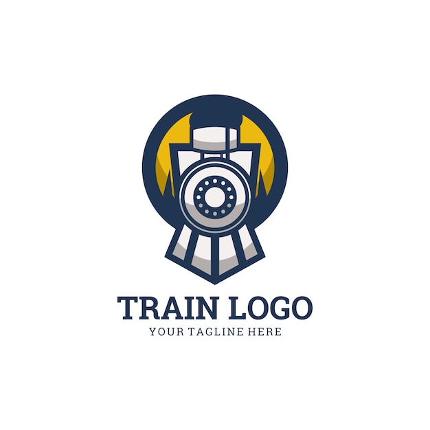 Train logo | Premium Vector