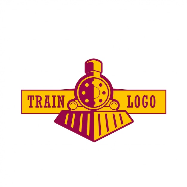 Train logo | Premium Vector