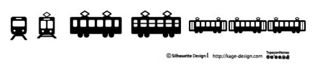 Download Trains silhouettes Vector | Free Download