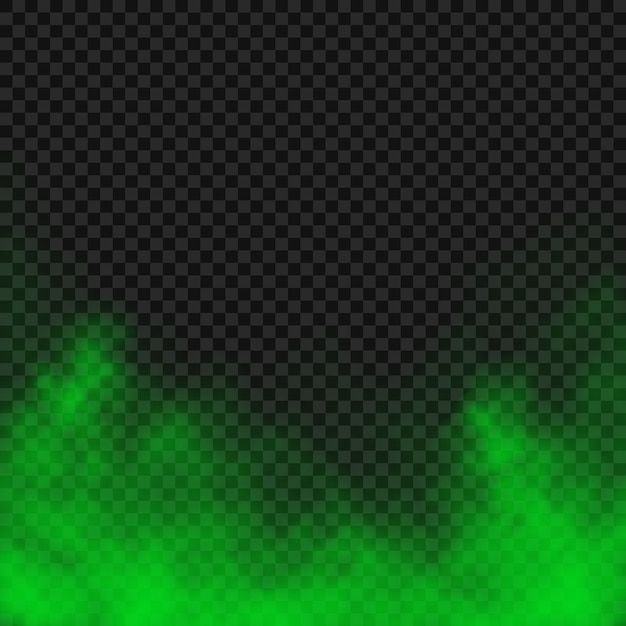 Premium Vector | Transparent effect of green fog