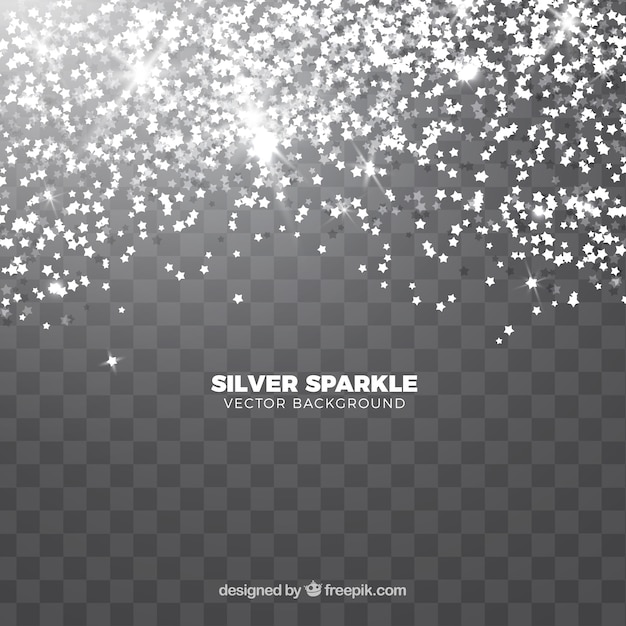 Transparent glitter background | Free Vector