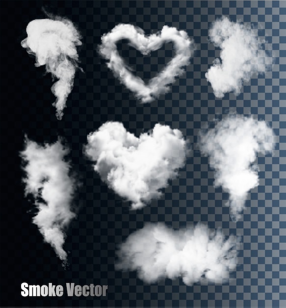 Premium Vector Transparent Set Of Cloud S