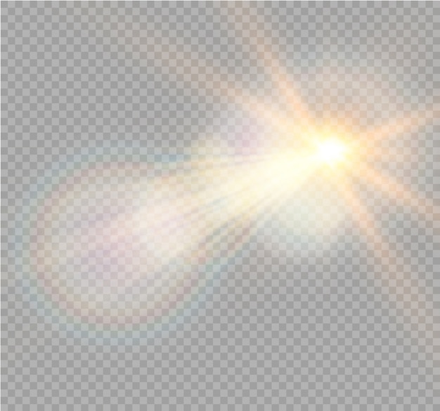 Premium Vector Transparent Sunlight Special Lens Flare Light Effect