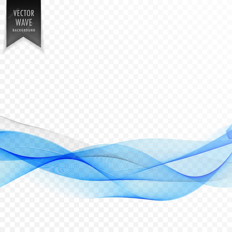 Free Vector | Transparent vector wave background design