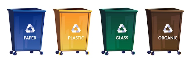 recycle trash cans