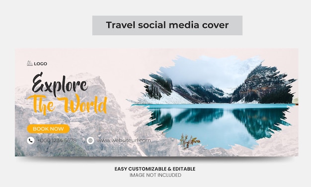 Premium Vector Travel Agency Facebook Cover Photo Design Timeline Web   Travel Agency Facebook Cover Photo Design Timeline Web Banner Tourism Marketing Social Media Cover 162279 267 