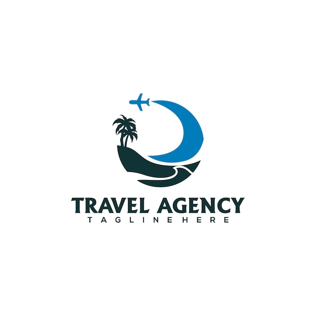 travel agency logo vector