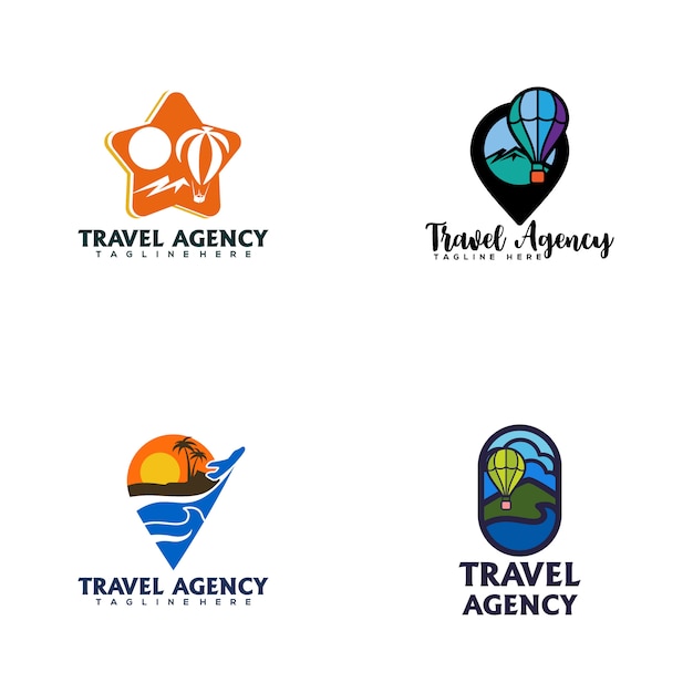Premium Vector | Travel agency logo