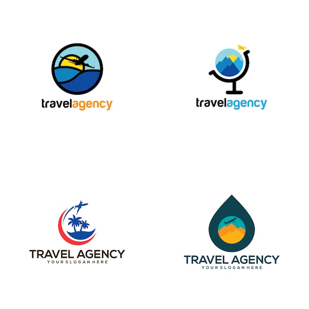 Premium Vector | Travel agency logo