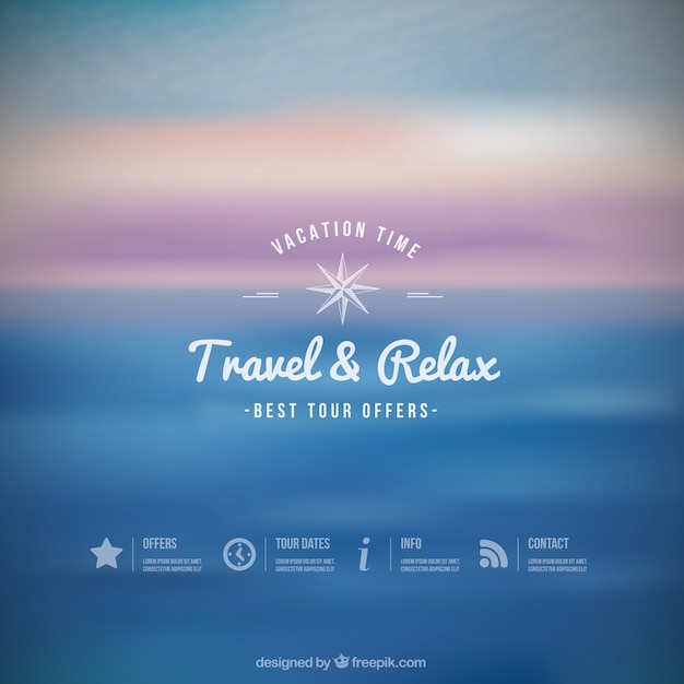 Travel and relax background