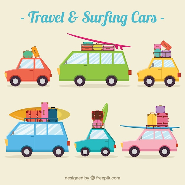Travel and Surfing Cars Collection