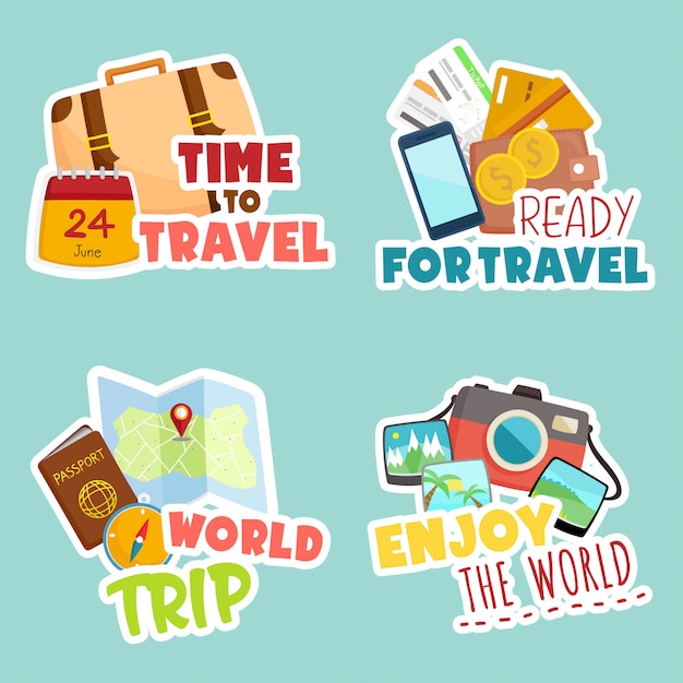 travel the world stickers