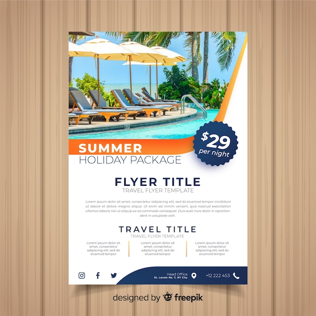 Travel Flyer Template Free from image.freepik.com