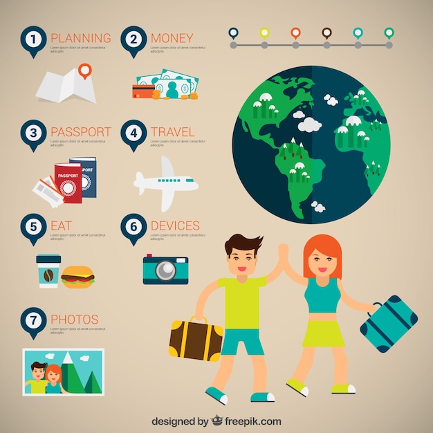 Travel infographic V