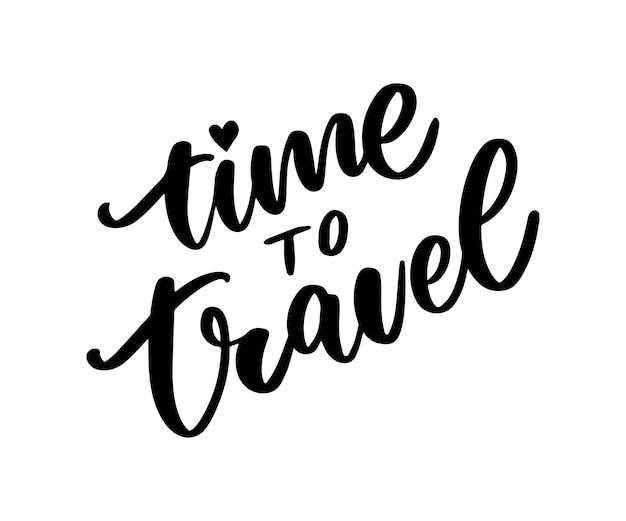 Premium Vector | Travel life style inspiration quotes lettering.