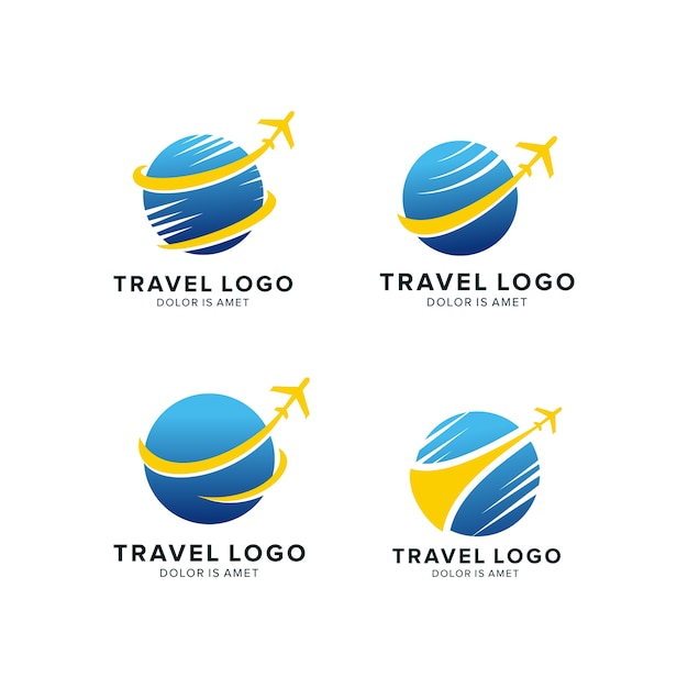 Premium Vector | Travel logo design template