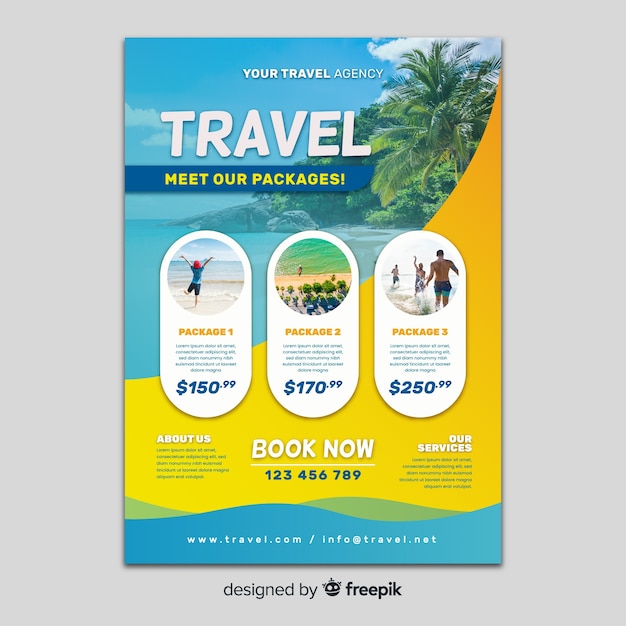 free download travel poster template