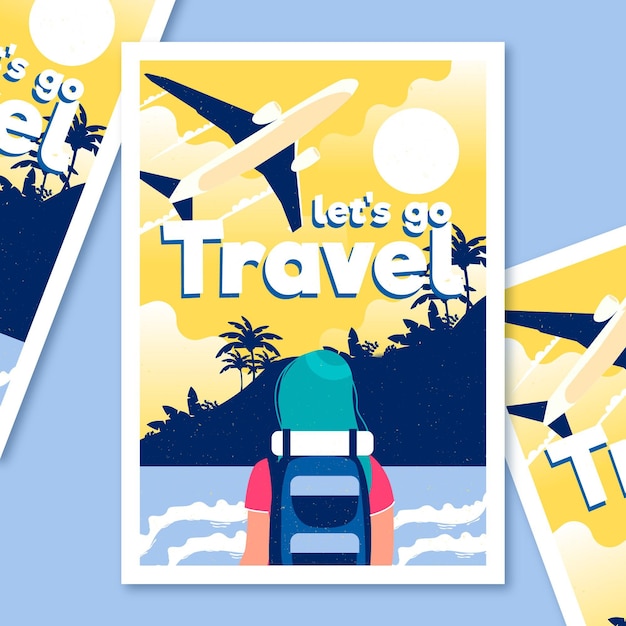 Free Vector | Travel poster template