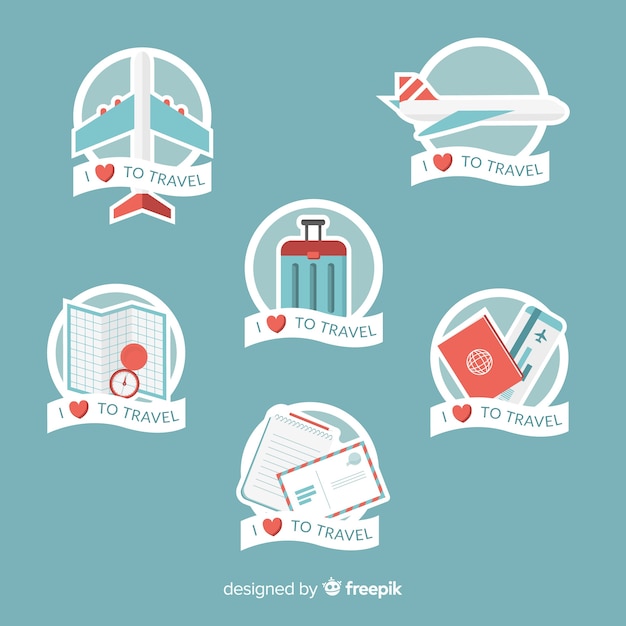 Download Free Travel Sticker Collection Free Vector Use our free logo maker to create a logo and build your brand. Put your logo on business cards, promotional products, or your website for brand visibility.